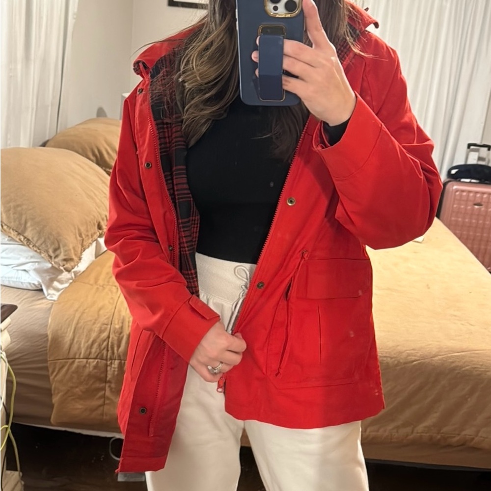 Vintage Sportables plaid lined jacket